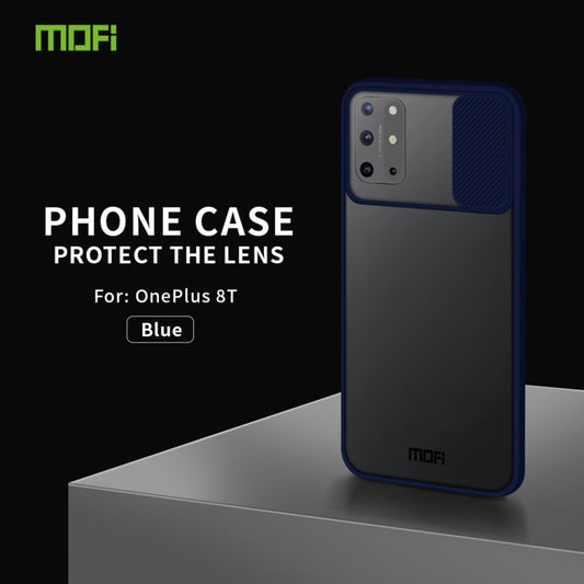 For OnePlus 8T MOFI Xing Dun SeriesTranslucent Frosted PC + TPU Privacy Anti-glare Shockproof All-inclusive Protective Case(Blue) - OnePlus Cases by MOFI | Online Shopping UK | buy2fix
