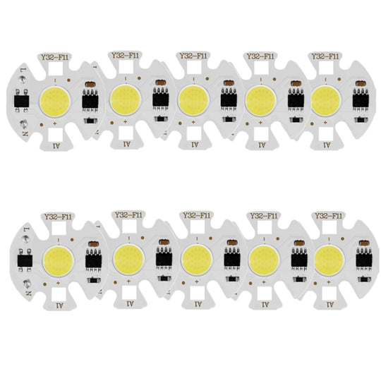 5 PCS COB LED Light Chip AC 220V LED Bulb Light Intelligent IC Driver Bulb Light DIY Spotlight Downlight Chip Outdoor Flood Light(10W(Cold White))