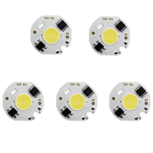 5 pcs COB LED Light Chip AC 220V LED Bulb Light Intelligent IC Driver Bulb Light DIY Spotlight Downlight Chip Outdoor Flood Light(10W(warm white)) - Light Beads by buy2fix | Online Shopping UK | buy2fix