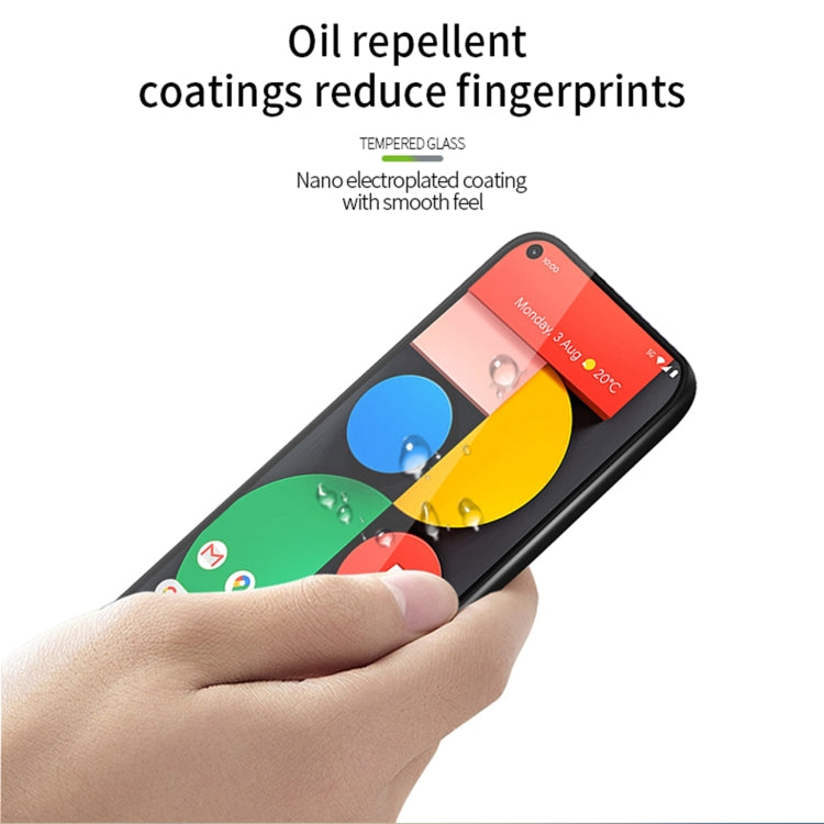 For Google Pixel 5 PINWUYO 9H 3D Curved Full Screen Explosion-proof Tempered Glass Film(Black) - Google Tempered Glass by PINWUYO | Online Shopping UK | buy2fix