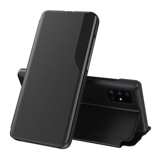 For Samsung Galaxy A52 5G / 4G Attraction Flip Holder Leather Phone Case(Black) - Galaxy Phone Cases by buy2fix | Online Shopping UK | buy2fix