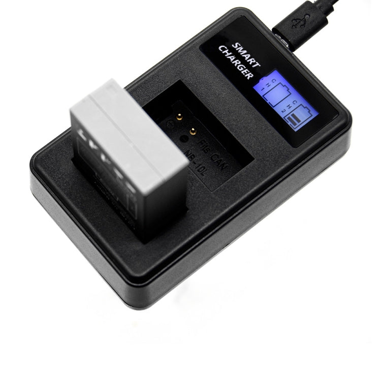 For Canon NB-10L Battery Smart LCD Display USB Dual-Channel Charger - Battery USB Charger by buy2fix | Online Shopping UK | buy2fix