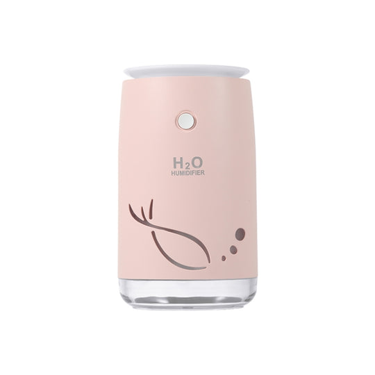Modèle de poisson concis Mini maison muette chambre étudiant dortoir bureau Portable USB sans fil humidificateur Durable (rouge)