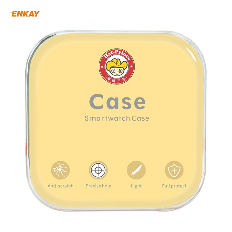 For Samsung Galaxy Watch 3 45mm 2 in 1 ENKAY Hat-Prince Electroplate Soft TPU Case + 0.2mm 9H 2.15D Curved Edge Tempered Glass Film(Black) - Watch Cases by ENKAY | Online Shopping UK | buy2fix