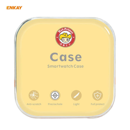 For Samsung Galaxy Watch 3 45mm 2 in 1 ENKAY Hat-Prince Electroplate Soft TPU Case + 0.2mm 9H 2.15D Curved Edge Tempered Glass Film(Black) - Watch Cases by ENKAY | Online Shopping UK | buy2fix