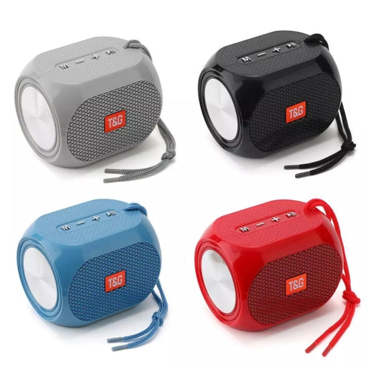 T&G TG196 TWS Subwoofer Bluetooth Speaker With Braided Cord, Support USB/AUX/TF Card/FM(Black) - Mini Speaker by T&G | Online Shopping UK | buy2fix