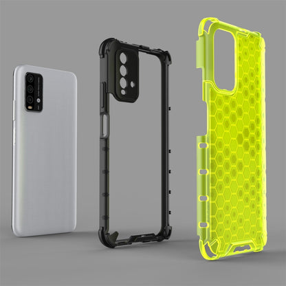 For Xiaomi Redmi 9T Shockproof Honeycomb PC + TPU Case(White) by buy2fix
