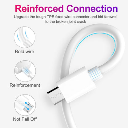 YSY-310QC18W QC3.0 Dual Port USB Car Charger + 3A USB to Micro USB Data Cable, Cable Length: 1m(White) - Car Charger by buy2fix | Online Shopping UK | buy2fix