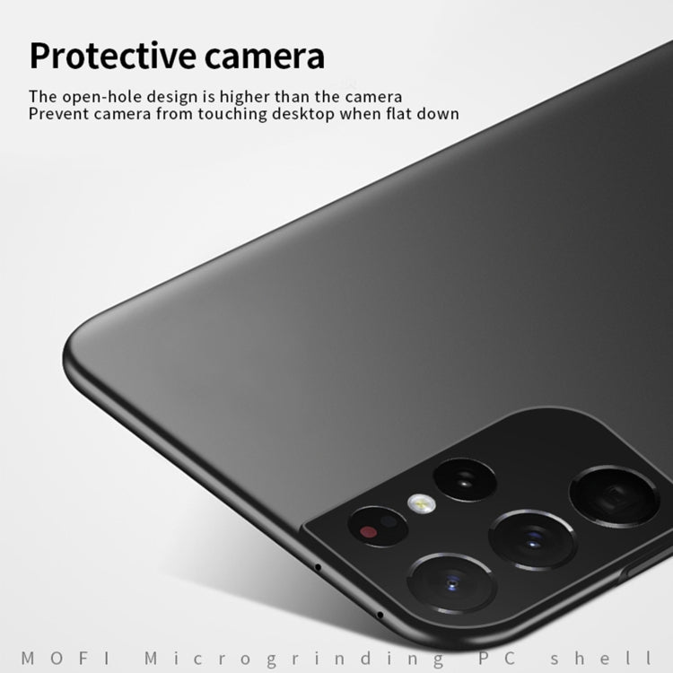 For Samsung Galaxy S21 Ultra 5G MOFI Frosted PC Ultra-thin Hard Case(Black) - Galaxy S21 Ultra 5G Cases by MOFI | Online Shopping UK | buy2fix