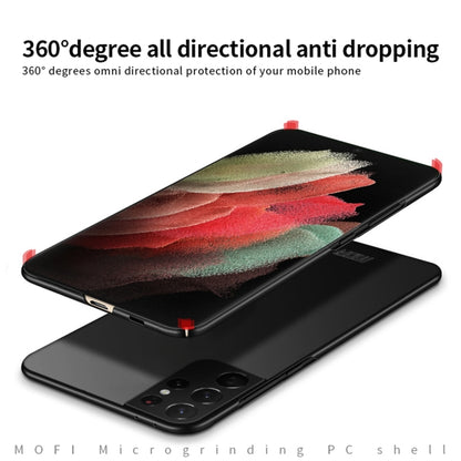 For Samsung Galaxy S21 Ultra 5G MOFI Frosted PC Ultra-thin Hard Case(Black) - Galaxy S21 Ultra 5G Cases by MOFI | Online Shopping UK | buy2fix