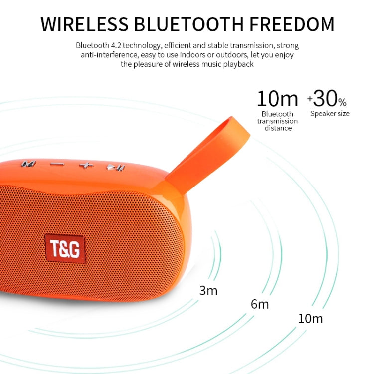 T&G TG173 TWS Subwoofer Bluetooth Speaker With Braided Cord, Support USB / AUX / TF Card / FM(Silver) - Desktop Speaker by T&G | Online Shopping UK | buy2fix