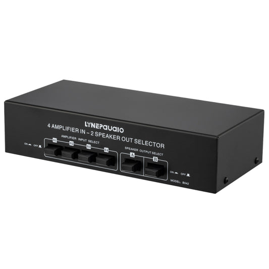 4 Input 2 Output Power Amplifier And Speaker Switcher Speaker Switch Splitter Comparator 300W Per Channel Without Loss Of Sound Quality -  by buy2fix | Online Shopping UK | buy2fix