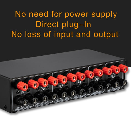4 Input 2 Output Power Amplifier And Speaker Switcher Speaker Switch Splitter Comparator 300W Per Channel Without Loss Of Sound Quality -  by buy2fix | Online Shopping UK | buy2fix