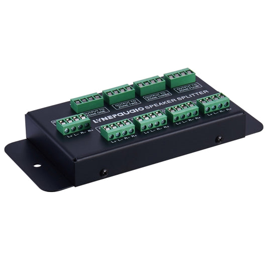1 In 8 Out Amplifier And Sound Speaker Distributor, 8-Area Sound Source, Signal Distribution Panel, Audio Input, 300W Per Channel -  by buy2fix | Online Shopping UK | buy2fix