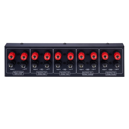 1 In And 4 Out Amplifier Sound Speaker Distributor, 4-Area Sound Source, Signal Distribution Panel, Single Audio Input, 300W Per Channel -  by buy2fix | Online Shopping UK | buy2fix