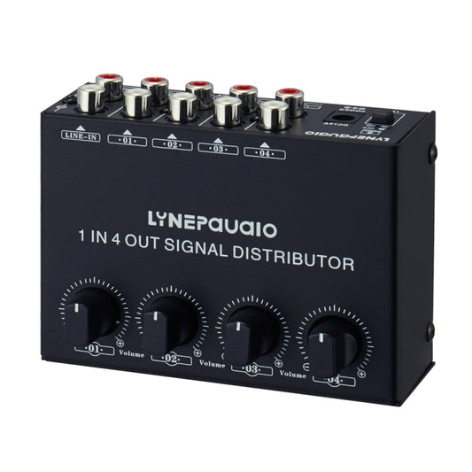 1-In 4-Out Front Stereo Signal Amplifier, Independent Output Volume Adjustment RCA Interface No Loss  Allocator, US Plug -  by buy2fix | Online Shopping UK | buy2fix