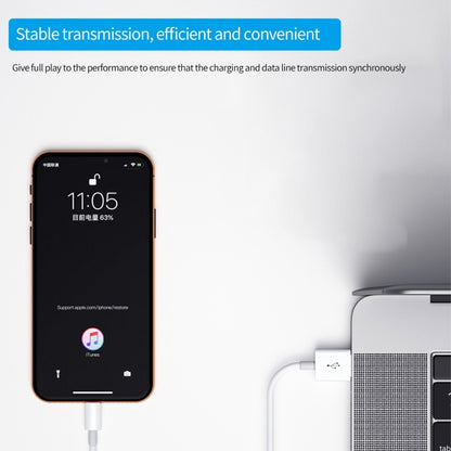 XJ-51 3A USB to 8 Pin Fast Charging Cable for iPhone 12 Series, Length: 1m by buy2fix