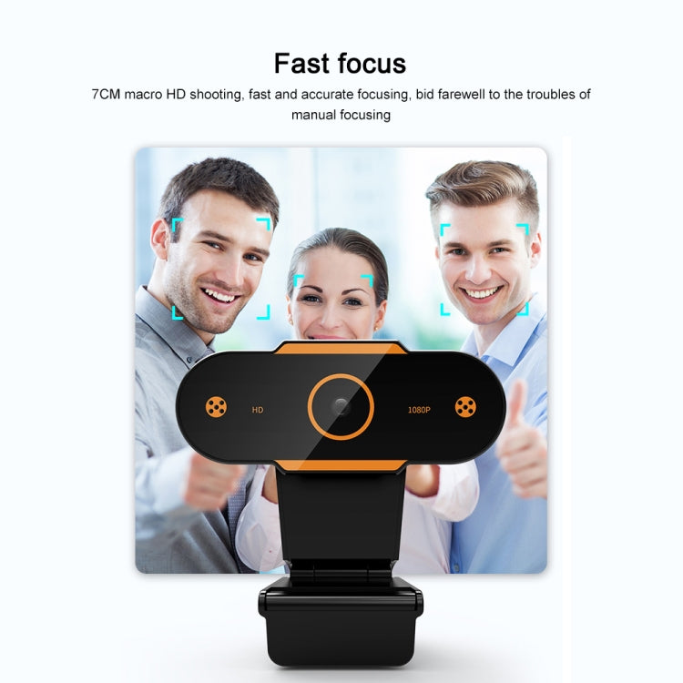 312 1080P HD USB 2.0 PC Desktop Camera Webcam with Mic, Cable Length: about 1.3m, Configuration:Regular - HD Camera by buy2fix | Online Shopping UK | buy2fix