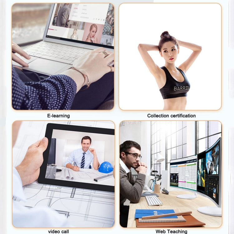 312 1080P HD USB 2.0 PC Desktop Camera Webcam with Mic, Cable Length: about 1.3m, Configuration:Regular - HD Camera by buy2fix | Online Shopping UK | buy2fix