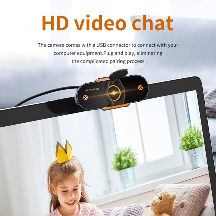 312 1080P HD USB 2.0 PC Desktop Camera Webcam with Mic, Cable Length: about 1.3m, Configuration:Regular - HD Camera by buy2fix | Online Shopping UK | buy2fix