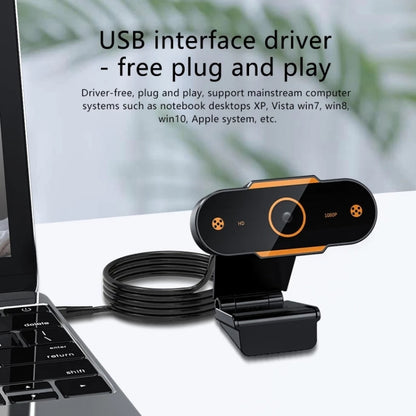 312 1080P HD USB 2.0 PC Desktop Camera Webcam with Mic, Cable Length: about 1.3m, Configuration:Regular - HD Camera by buy2fix | Online Shopping UK | buy2fix