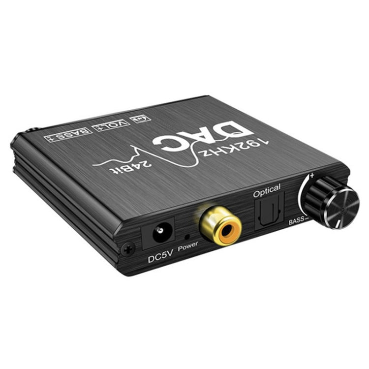 Digital To Analog Audio Converter Stereo Extractor DAC Amplifier Optical SPDIF 192Khz 24Bit - RCA Adapter by buy2fix | Online Shopping UK | buy2fix