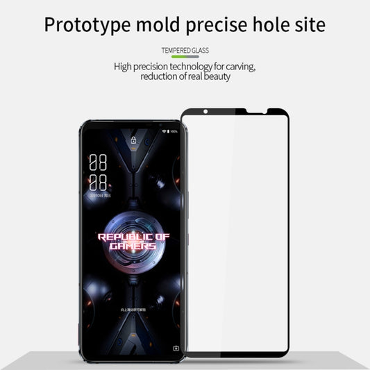For ASUS ROG Phone 5 PINWUYO 9H 2.5D Full Screen Tempered Glass Film(Black) - ASUS Tempered Glass by PINWUYO | Online Shopping UK | buy2fix