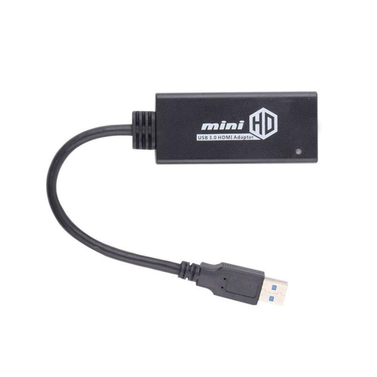 USB 3.0 to HDMI HD Converter Cable Adapter with Audio, Cable Length: 20cm by buy2fix