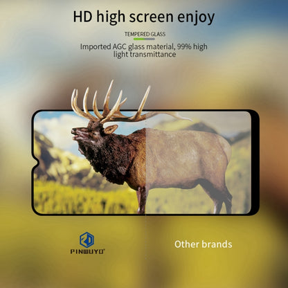 For Samsung Galaxy A02s (US Version) PINWUYO 9H 2.5D Full Screen Tempered Glass Film(Black) - Galaxy Tempered Glass by PINWUYO | Online Shopping UK | buy2fix