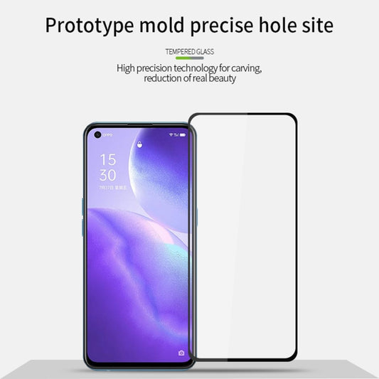 For OPPO Find X3 Lite PINWUYO 9H 2.5D Full Screen Tempered Glass Film(Black) - OPPO Tempered Glass by PINWUYO | Online Shopping UK | buy2fix