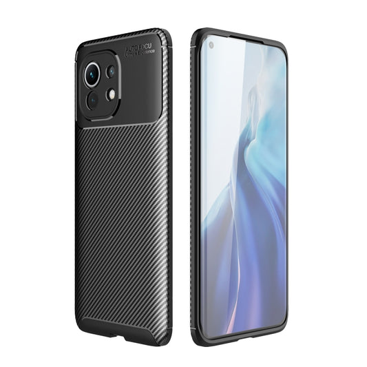 For Xiaomi Mi 11 Pro Carbon Fiber Texture Shockproof TPU Case(Black) - Xiaomi Cases by buy2fix | Online Shopping UK | buy2fix