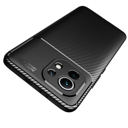 For Xiaomi Mi 11 Pro Carbon Fiber Texture Shockproof TPU Case(Black) - Xiaomi Cases by buy2fix | Online Shopping UK | buy2fix