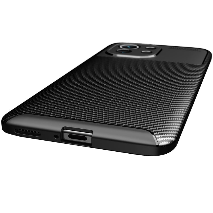 For Xiaomi Mi 11 Pro Carbon Fiber Texture Shockproof TPU Case(Black) - Xiaomi Cases by buy2fix | Online Shopping UK | buy2fix