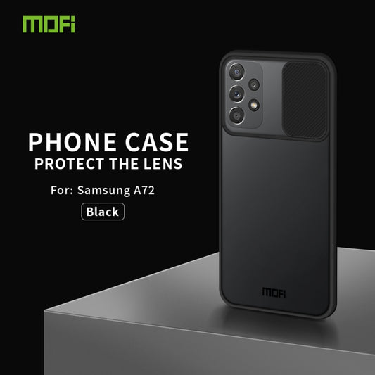For Samsung Galaxy A72 5G / 4G MOFI Xing Dun Series Translucent Frosted PC + TPU Privacy Anti-glare Shockproof All-inclusive Protective Case(Black) - Galaxy Phone Cases by MOFI | Online Shopping UK | buy2fix