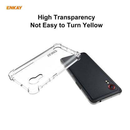 For Samsung Galaxy Xcover 5 Hat-Prince ENKAY Clear TPU Soft Anti-slip Cover Shockproof Case - Galaxy Phone Cases by ENKAY | Online Shopping UK | buy2fix