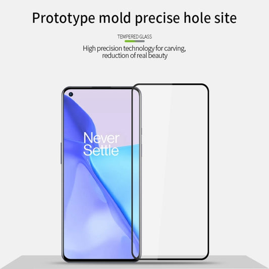 For OnePlus 9 (Asia-Pacific Version) PINWUYO 9H 2.5D Full Screen Tempered Glass Film(Black) - OnePlus Tempered Glass by PINWUYO | Online Shopping UK | buy2fix