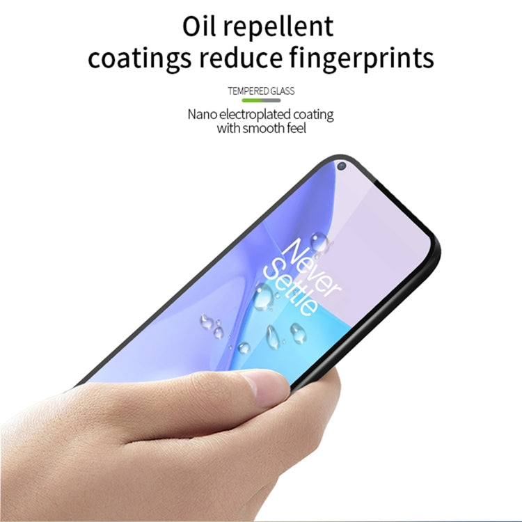 For OnePlus 9 (Asia-Pacific Version) PINWUYO 9H 2.5D Full Screen Tempered Glass Film(Black) - OnePlus Tempered Glass by PINWUYO | Online Shopping UK | buy2fix