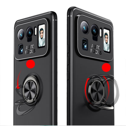 For Xiaomi Mi 11 Ultra Metal Ring Holder 360 Degree Rotating TPU Case(Blue+Blue) - Xiaomi Cases by buy2fix | Online Shopping UK | buy2fix