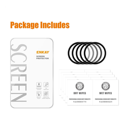 5pcs For OnePlus Watch ENKAY Hat-Prince 3D Full Screen Soft PC Edge + PMMA HD Screen Protector Film - Screen Protector by ENKAY | Online Shopping UK | buy2fix