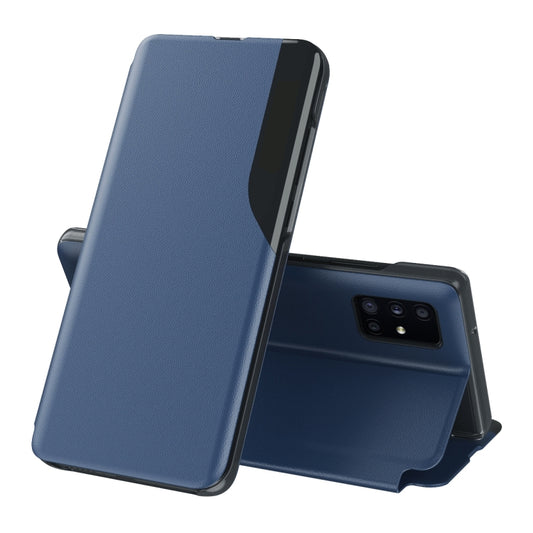 For Samsung Galaxy A32 4G Attraction Flip Holder Leather Phone Case(Blue) - Galaxy Phone Cases by buy2fix | Online Shopping UK | buy2fix