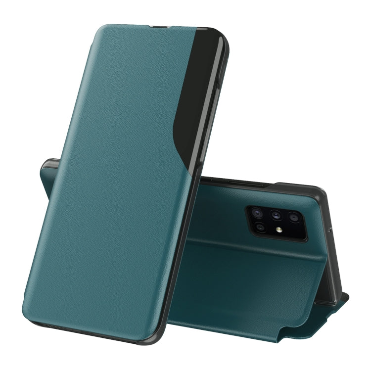 For Samsung Galaxy A32 4G Attraction Flip Holder Leather Phone Case(Green) by buy2fix