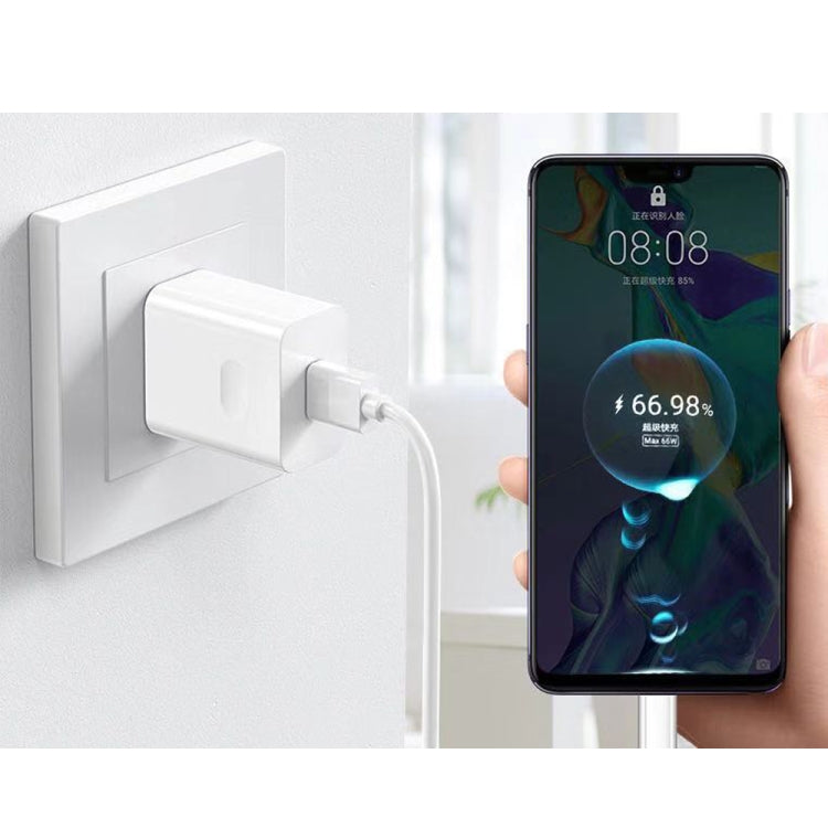 HW-66W 66W USB Fast Charging Travel Charger + USB to Type-C Flash Charging Data Cable, US Plug 1m - USB Charger by buy2fix | Online Shopping UK | buy2fix