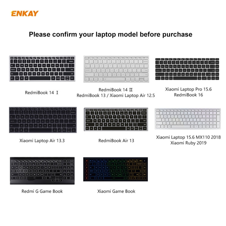 For RedmiBook 13 ENKAY Ultrathin Soft TPU Keyboard Protector Film, US Version - Screen & Keyboard Cover by ENKAY | Online Shopping UK | buy2fix