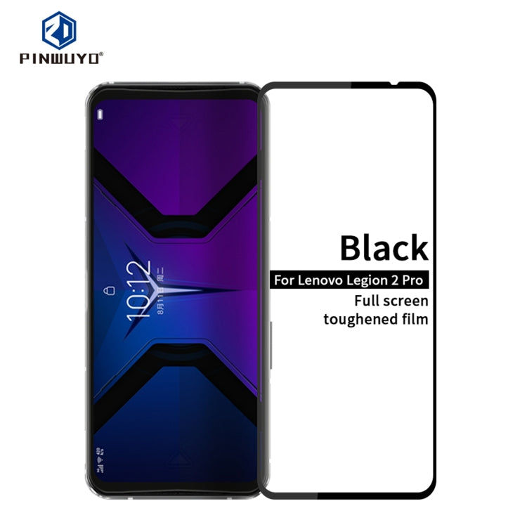 For Lenovo Legion 2 Pro PINWUYO 9H 2.5D Full Screen Tempered Glass Film(Black) - For Lenovo by PINWUYO | Online Shopping UK | buy2fix