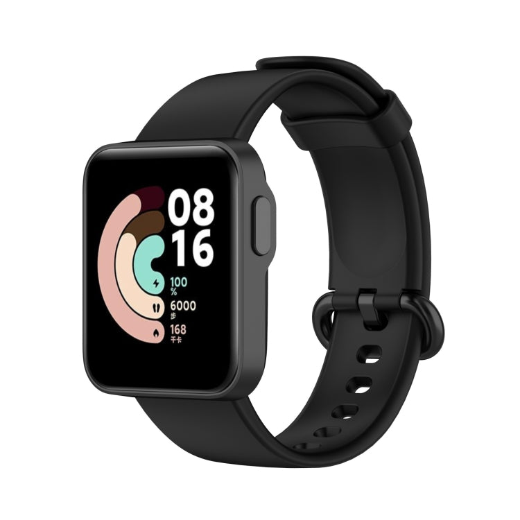 For Xiaomi Watch Mi Watch Lite / Redmi Watch Silicone Sports Watch Band(black) - Watch Bands by buy2fix | Online Shopping UK | buy2fix