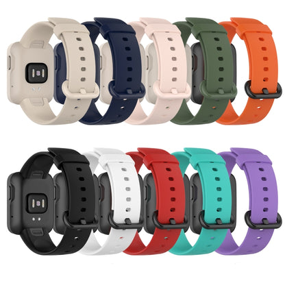 For Xiaomi Watch Mi Watch Lite / Redmi Watch Silicone Sports Watch Band(black) - Watch Bands by buy2fix | Online Shopping UK | buy2fix