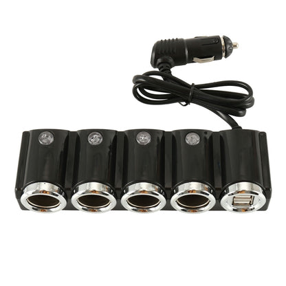 4 Way Car Cigarette Lighter Socket Splitter Dual USB Port Car Charger Adapter by buy2fix