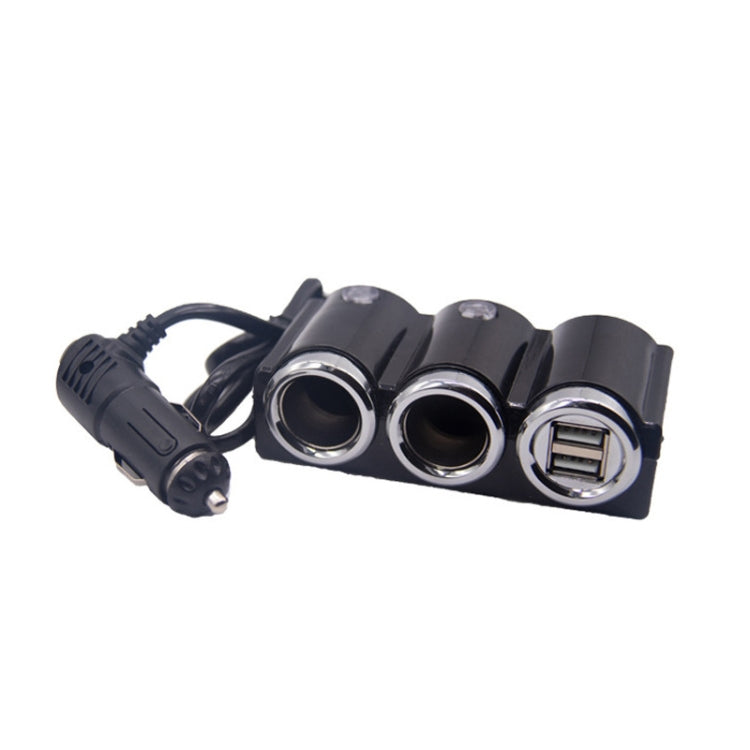 DC 12V / 24V Dual USB Multi Female Car Cigarette Lighter Splitter Socket Adapter Charger Socket Power Adapter / Charger - Cigar Socket by buy2fix | Online Shopping UK | buy2fix