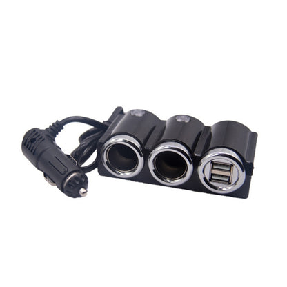 DC 12V / 24V Dual USB Multi Female Car Cigarette Lighter Splitter Socket Adapter Charger Socket Power Adapter / Charger - Cigar Socket by buy2fix | Online Shopping UK | buy2fix
