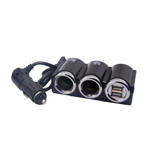 DC 12V / 24V Dual USB Multi Female Car Cigarette Lighter Splitter Socket Adapter Charger Socket Power Adapter / Charger - Cigar Socket by buy2fix | Online Shopping UK | buy2fix